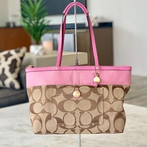 Coach Signature Collection Pink Shoulder Bag